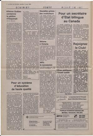 Le Soleil de Colombie, March 10, 1989, page 2