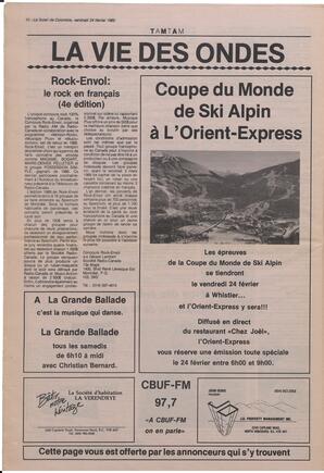 Le Soleil de Colombie, February 24, 1989, page 10
