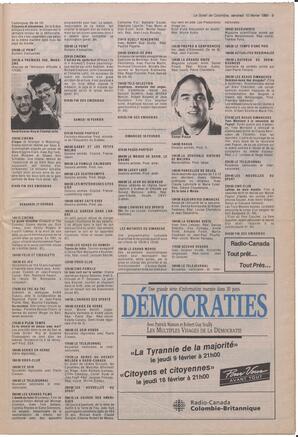 Le Soleil de Colombie, February 10, 1989, page 9