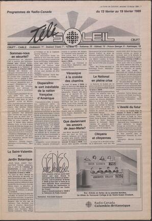 Le Soleil de Colombie, February 10, 1989, page 7
