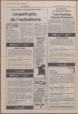 Le Soleil de Colombie, February 10, 1989, page 6