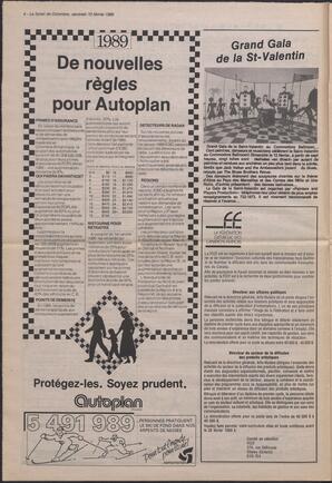 Le Soleil de Colombie, February 10, 1989, page 4