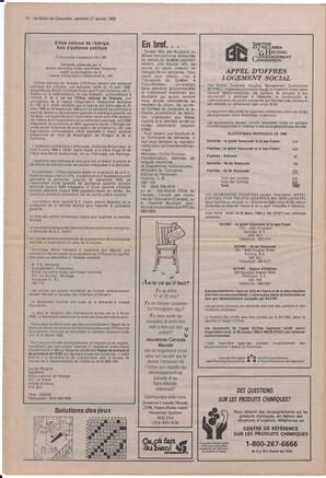 Le Soleil de Colombie, January 27, 1989, page 12