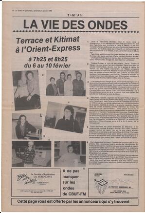 Le Soleil de Colombie, January 27, 1989, page 10