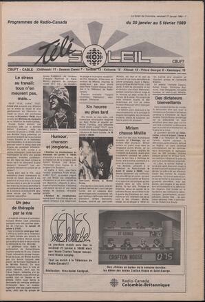 Le Soleil de Colombie, January 27, 1989, page 7