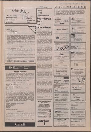 Le Soleil de Colombie, January 20, 1989, page 13