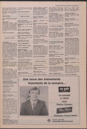 Le Soleil de Colombie, January 20, 1989, page 9
