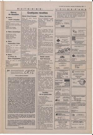 Le Soleil de Colombie, December 23, 1988, page 17