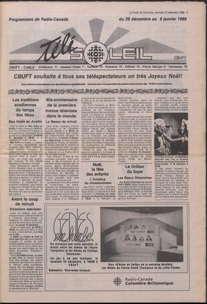 Le Soleil de Colombie, December 23, 1988, page 5