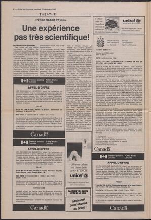 Le Soleil de Colombie, December 23, 1988, page 4