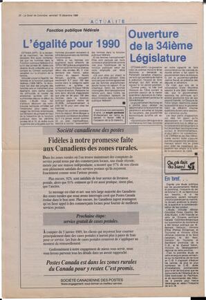 Le Soleil de Colombie, December 16, 1988, page 20