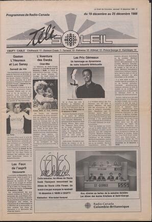 Le Soleil de Colombie, December 16, 1988, page 9