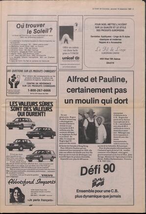 Le Soleil de Colombie, December 16, 1988, page 5