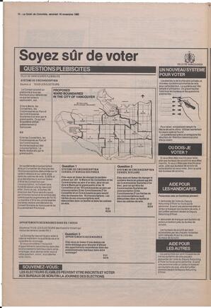 Le Soleil de Colombie, November 18, 1988, page 26
