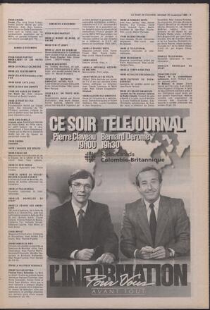 Le Soleil de Colombie, November 18, 1988, page 9