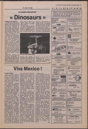 Le Soleil de Colombie, November 4, 1988, page 13