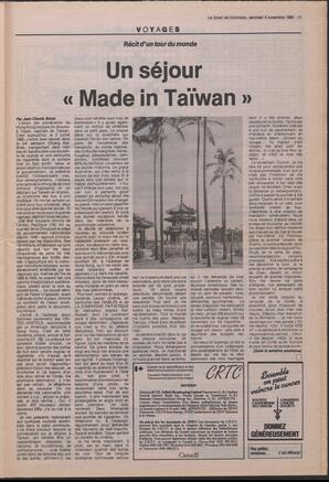 Le Soleil de Colombie, November 4, 1988, page 11