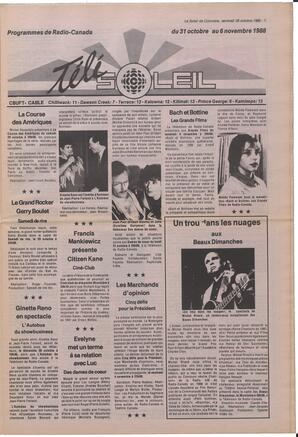 Le Soleil de Colombie, October 28, 1988, page 7