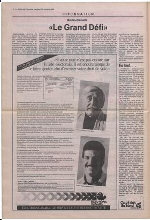 Le Soleil de Colombie, October 28, 1988, page 6