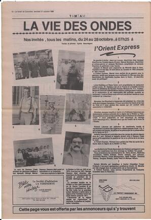 Le Soleil de Colombie, October 21, 1988, page 10