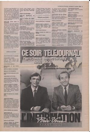 Le Soleil de Colombie, October 21, 1988, page 9