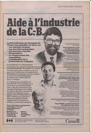Le Soleil de Colombie, October 21, 1988, page 5