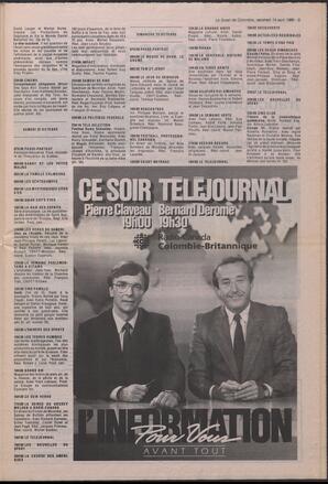 Le Soleil de Colombie, October 14, 1988, page 10