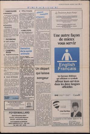 Le Soleil de Colombie, October 14, 1988, page 4