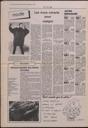 Le Soleil de Colombie, September 30, 1988, page 14