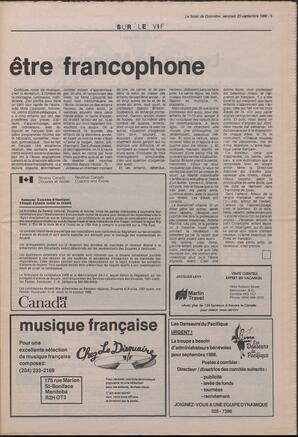 Le Soleil de Colombie, September 23, 1988, page 5