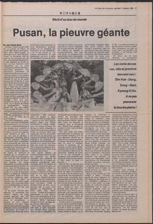 Le Soleil de Colombie, September 7, 1988, page 11