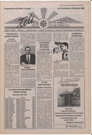 Le Soleil de Colombie, September 7, 1988, page 7