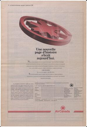 Le Soleil de Colombie, September 2, 1988, page 12