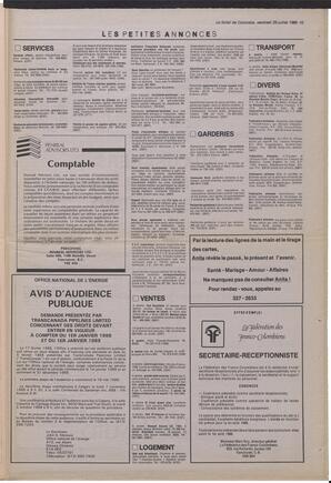 Le Soleil de Colombie, July 29, 1988, page 15