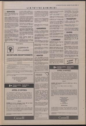 Le Soleil de Colombie, July 22, 1988, page 15