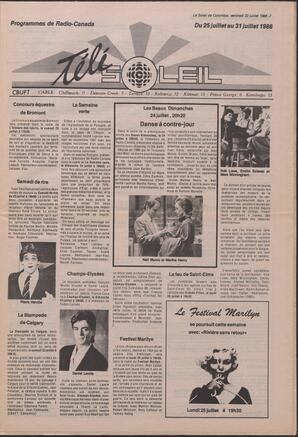 Le Soleil de Colombie, July 22, 1988, page 7