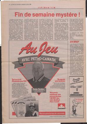 Le Soleil de Colombie, July 8, 1988, page 16