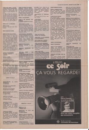 Le Soleil de Colombie, July 8, 1988, page 11