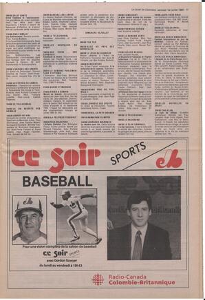 Le Soleil de Colombie, July 1, 1988, page 11