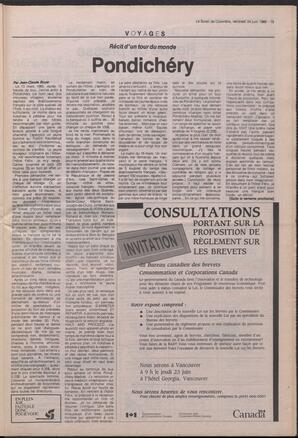 Le Soleil de Colombie, June 24, 1988, page 15
