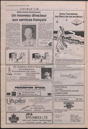 Le Soleil de Colombie, June 24, 1988, page 10