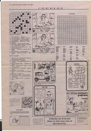 Le Soleil de Colombie, June 17, 1988, page 16