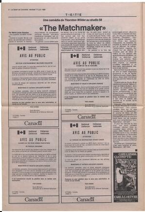 Le Soleil de Colombie, June 17, 1988, page 8