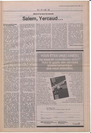 Le Soleil de Colombie, June 10, 1988, page 13