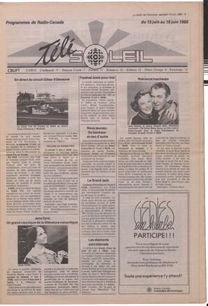 Le Soleil de Colombie, June 10, 1988, page 9
