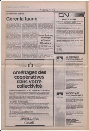 Le Soleil de Colombie, June 10, 1988, page 8