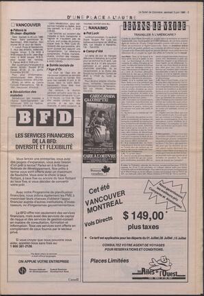 Le Soleil de Colombie, June 3, 1988, page 3