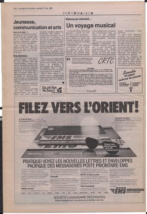 Le Soleil de Colombie, May 27, 1988, page 16
