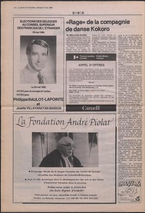 Le Soleil de Colombie, May 27, 1988, page 12