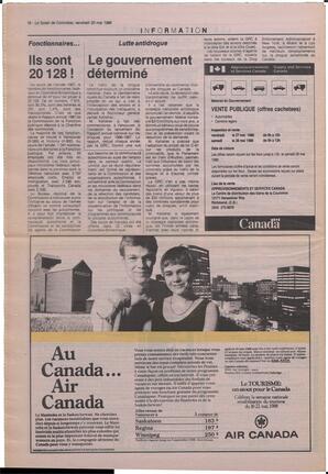 Le Soleil de Colombie, May 20, 1988, page 16